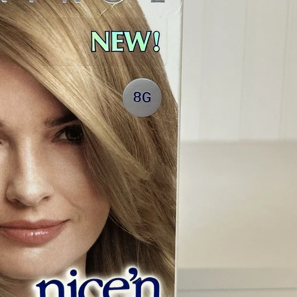 Clairol Gray Solution Nice'n Easy, 100% Coverage, # ‎ 8G Med. Golden Blonde (1)